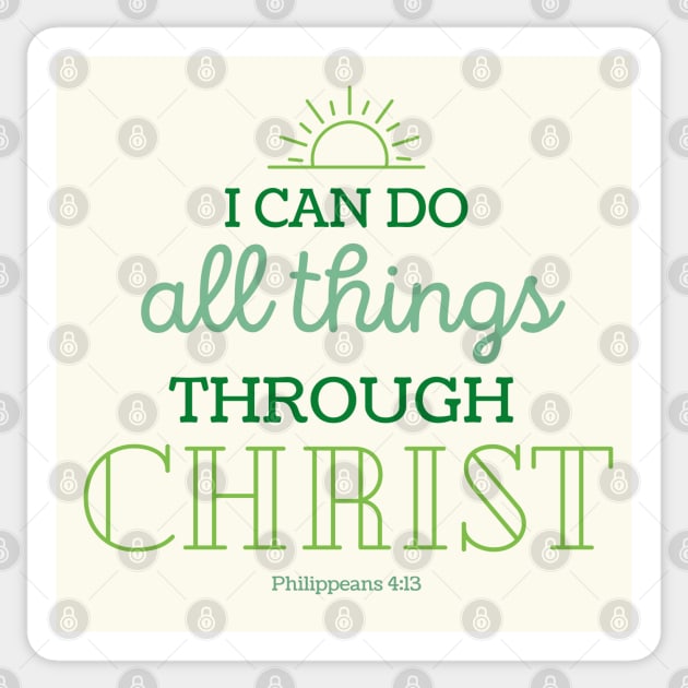 2023 LDS Youth Theme I Can Do All Things Through Christ Sticker by MalibuSun